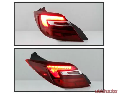 Xtune OE Outler Left Driver Side LED Tail Lights With Red Clear Lens Buick Regal 2014-2017 - ALT-JH-BREG14-LED-OE-L