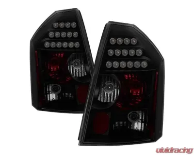 Xtune LED Tail Lights With Black Smoked Lens ( Will Not Fit 300 / 300 Limited & Touring Edition Models ) Chrysler 300C 2005-2007 - ALT-JH-C300C05-LED-BSM
