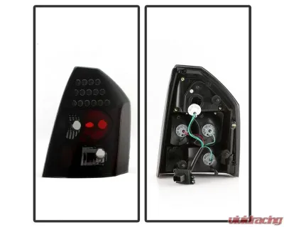 Xtune LED Tail Lights With Black Smoked Lens ( Will Not Fit 300 / 300 Limited & Touring Edition Models ) Chrysler 300C 2005-2007 - ALT-JH-C300C05-LED-BSM