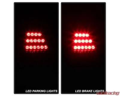 Xtune LED Tail Lights With Black Smoked Lens ( Will Not Fit 300 / 300 Limited & Touring Edition Models ) Chrysler 300C 2005-2007 - ALT-JH-C300C05-LED-BSM