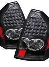 Xtune LED Tail Lights With Black Lens Chrysler 300C 2005-2007                                     - ALT-JH-C305-LED-BK - Image 5