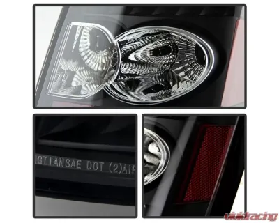 Xtune LED Tail Lights With Black Lens Chrysler 300C 2005-2007 - ALT-JH-C305-LED-BK
