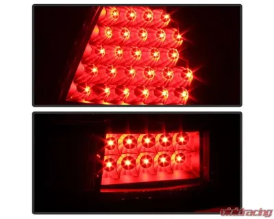 Xtune LED Tail Lights With Black Lens Chrysler 300C 2005-2007 - ALT-JH-C305-LED-BK