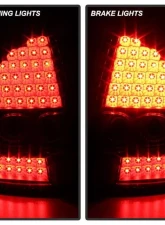 Xtune LED Tail Lights With Black Lens Chrysler 300C 2005-2007                                     - ALT-JH-C305-LED-BK - Image 5