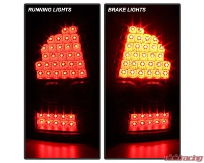 Xtune LED Tail Lights With Black Lens Chrysler 300C 2005-2007 - ALT-JH-C305-LED-BK