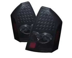 Xtune LED Tail Lights With Black Smoked Lens Chrysler 300C 2005-2007