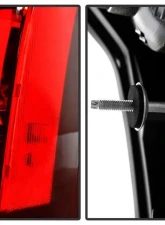 Xtune OEM Left Driver Side Tail Lights Cadillac CTS 2003-2007                                     - ALT-JH-CACTS03-OE-L - Image 5