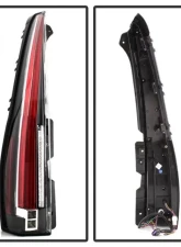Xtune 2in1 LED Tail Lights With Black Lens Cadillac Escalade 2007-2014                                     - ALT-JH-CAESC07-2IN1LED-BK - Image 2