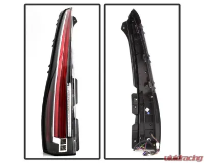 Xtune 2in1 LED Tail Lights With Black Lens Cadillac Escalade 2007-2014 - ALT-JH-CAESC07-2IN1LED-BK