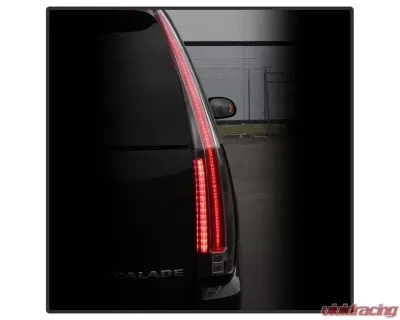 Xtune 2in1 LED Tail Lights With Black Lens Cadillac Escalade 2007-2014 - ALT-JH-CAESC07-2IN1LED-BK