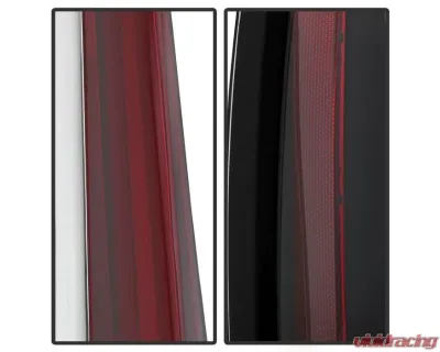 Xtune 2in1 LED Tail Lights With Black Lens Cadillac Escalade 2007-2014 - ALT-JH-CAESC07-2IN1LED-BK