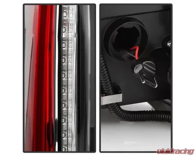 Xtune 2in1 LED Tail Lights With Black Lens Cadillac Escalade 2007-2014 - ALT-JH-CAESC07-2IN1LED-BK