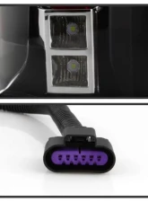 Xtune 2in1 LED Tail Lights With Black Lens Cadillac Escalade 2007-2014                                     - ALT-JH-CAESC07-2IN1LED-BK - Image 5