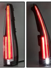 Xtune 2in1 LED Tail Lights With Black Lens Cadillac Escalade 2007-2014                                     - ALT-JH-CAESC07-2IN1LED-BK - Image 9