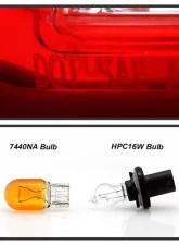 Xtune Left LED OE Tail Lights Cadillac SRX 2010-2016                                     - ALT-JH-CASRX10-LED-L - Image 6