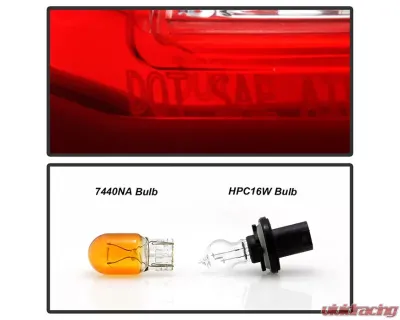Xtune Left LED OE Tail Lights Cadillac SRX 2010-2016 - ALT-JH-CASRX10-LED-L
