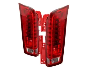 Xtune Full LED Tail Lights With Red Lens Cadillac SRX 2010-2016