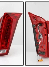 Xtune Full LED Tail Lights With Red Lens Cadillac SRX 2010-2016                                     - ALT-JH-CASRX10-LED-RD - Image 2
