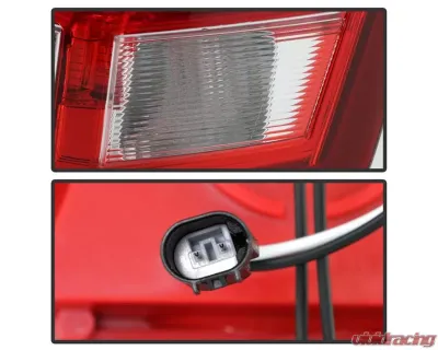 Xtune Full LED Tail Lights With Red Lens Cadillac SRX 2010-2016 - ALT-JH-CASRX10-LED-RD