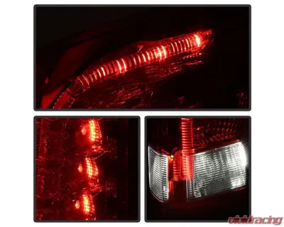 Xtune Full LED Tail Lights With Red Lens Cadillac SRX 2010-2016 - ALT-JH-CASRX10-LED-RD
