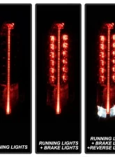 Xtune Full LED Tail Lights With Red Lens Cadillac SRX 2010-2016                                     - ALT-JH-CASRX10-LED-RD - Image 9
