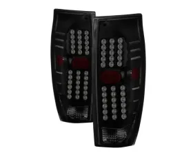 Xtune LED Tail Lights With Black Smoked Lens Chevrolet Avalanche 2002-2006