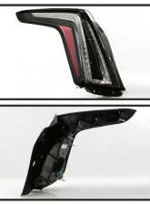 Xtune OE Left Euro Style LED Tail Lights With Black Lens Cadillac XT5 2017-2019                                     - ALT-JH-CAXT517-OE-BK-L - Image 2