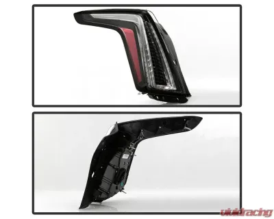 Xtune OE Left Euro Style LED Tail Lights With Black Lens Cadillac XT5 2017-2019 - ALT-JH-CAXT517-OE-BK-L