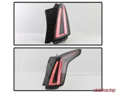 Xtune OE Left Euro Style LED Tail Lights With Black Lens Cadillac XT5 2017-2019 - ALT-JH-CAXT517-OE-BK-L