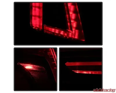 Xtune OE Left Euro Style LED Tail Lights With Black Lens Cadillac XT5 2017-2019 - ALT-JH-CAXT517-OE-BK-L