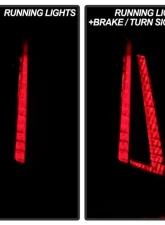 Xtune OE Left Euro Style LED Tail Lights With Black Lens Cadillac XT5 2017-2019                                     - ALT-JH-CAXT517-OE-BK-L - Image 8