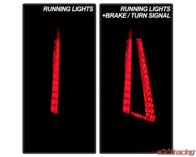 Xtune OE Left Euro Style LED Tail Lights With Black Lens Cadillac XT5 2017-2019 - ALT-JH-CAXT517-OE-BK-L