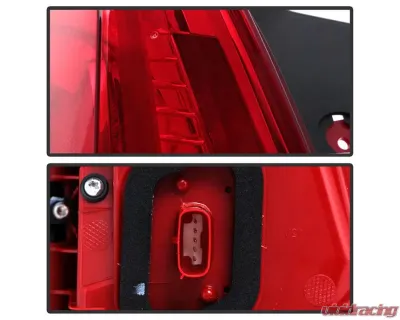 Xtune OE Left Full LED Tail Lights With All Red Lens Cadillac XT5 2017-2019 - ALT-JH-CAXT517R-OE-L