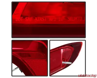 Xtune OE Left Full LED Tail Lights With All Red Lens Cadillac XT5 2017-2019 - ALT-JH-CAXT517R-OE-L