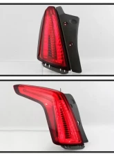 Xtune OE Left Full LED Tail Lights With All Red Lens Cadillac XT5 2017-2019                                     - ALT-JH-CAXT517R-OE-L - Image 5