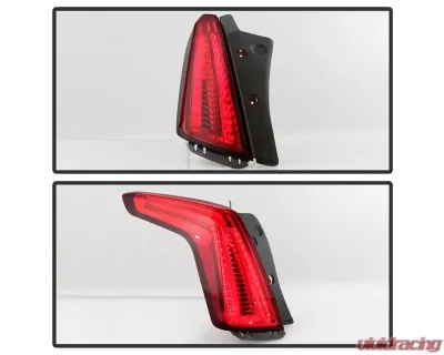Xtune OE Left Full LED Tail Lights With All Red Lens Cadillac XT5 2017-2019 - ALT-JH-CAXT517R-OE-L
