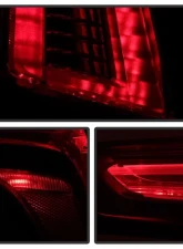 Xtune OE Left Full LED Tail Lights With All Red Lens Cadillac XT5 2017-2019                                     - ALT-JH-CAXT517R-OE-L - Image 7
