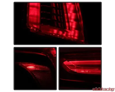 Xtune OE Left Full LED Tail Lights With All Red Lens Cadillac XT5 2017-2019 - ALT-JH-CAXT517R-OE-L