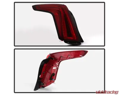 Xtune OE Left Full LED Tail Lights With Dark Red Lens Cadillac XT5 2020-2021 - ALT-JH-CAXT520DR-OE-L