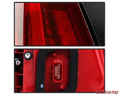 Xtune OE Left Full LED Tail Lights With Dark Red Lens Cadillac XT5 2020-2021 - ALT-JH-CAXT520DR-OE-L