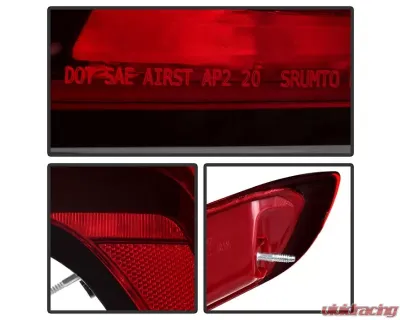 Xtune OE Left Full LED Tail Lights With Dark Red Lens Cadillac XT5 2020-2021 - ALT-JH-CAXT520DR-OE-L
