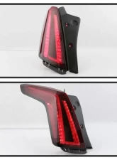 Xtune OE Left Full LED Tail Lights With Dark Red Lens Cadillac XT5 2020-2021                                     - ALT-JH-CAXT520DR-OE-L - Image 5