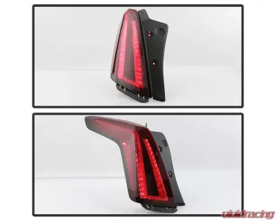 Xtune OE Left Full LED Tail Lights With Dark Red Lens Cadillac XT5 2020-2021 - ALT-JH-CAXT520DR-OE-L