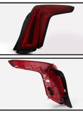 Xtune OE Right Full LED Tail Lights With Dark Red Lens Cadillac XT5 2020-2021                                     - ALT-JH-CAXT520DR-OE-R - Image 2