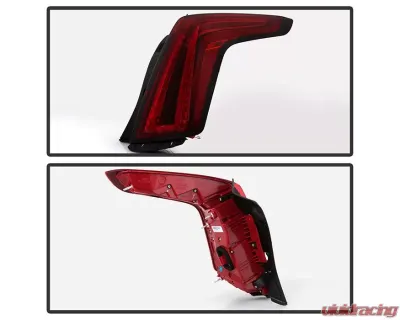 Xtune OE Right Full LED Tail Lights With Dark Red Lens Cadillac XT5 2020-2021 - ALT-JH-CAXT520DR-OE-R