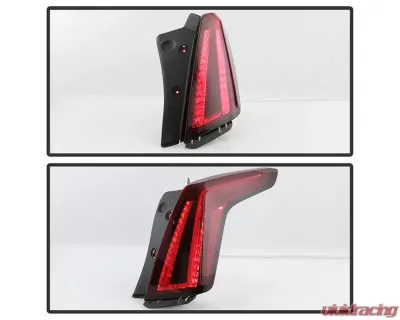 Xtune OE Right Full LED Tail Lights With Dark Red Lens Cadillac XT5 2020-2021 - ALT-JH-CAXT520DR-OE-R