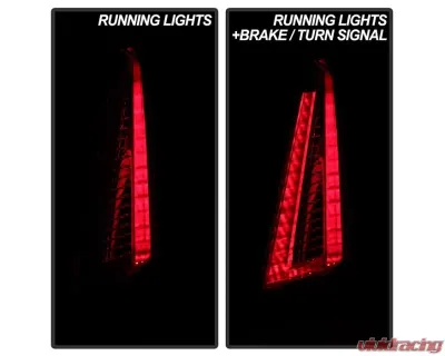 Xtune OE Right Full LED Tail Lights With Dark Red Lens Cadillac XT5 2020-2021 - ALT-JH-CAXT520DR-OE-R