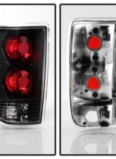 Xtune Euro Style Tail Lights With Black Lens Chevrolet Blazer | GMC Jimmy | Oldsmobile Bravada 1995-2005                                     - ALT-JH-CB95-BK - Image 2