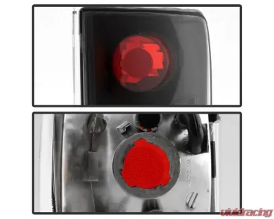 Xtune Euro Style Tail Lights With Black Lens Chevrolet Blazer | GMC Jimmy | Oldsmobile Bravada 1995-2005 - ALT-JH-CB95-BK