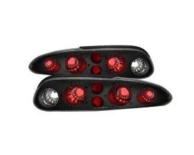 Xtune Euro Style Tail Lights With Black Lens Chevrolet Camaro 1993-2002